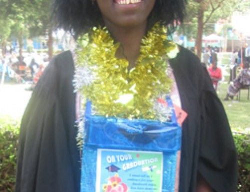 Lucy Nduta graduate from Kamwenja Teaching college with Certificate of primary Education.